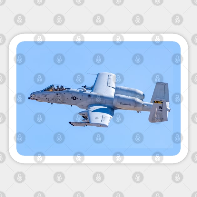 A-10 Warthog #692 Red Flag side-view Sticker by acefox1